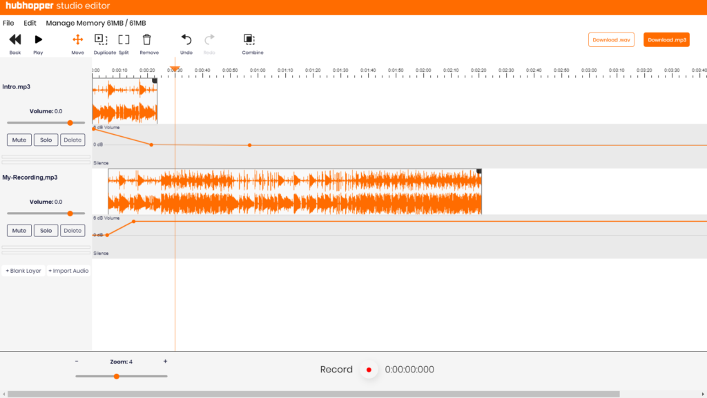 hubhopper studio editor audio editor online